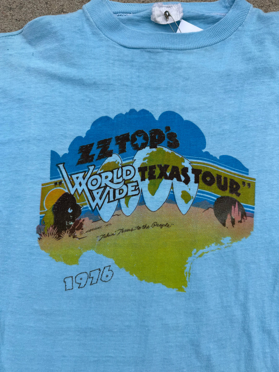 1976 ZZ Top's World Wide Texas Tour Tee – GoodKid