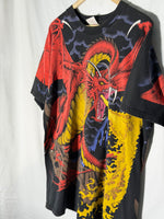 Load image into Gallery viewer, 1993 Liquid Blue Tag DRAGON Knight AOP Shirt XL Single Stitch Vintage
