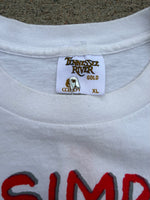 Load image into Gallery viewer, VIntage 1989 Bart Simpson Radical Dude White T-Shirt
