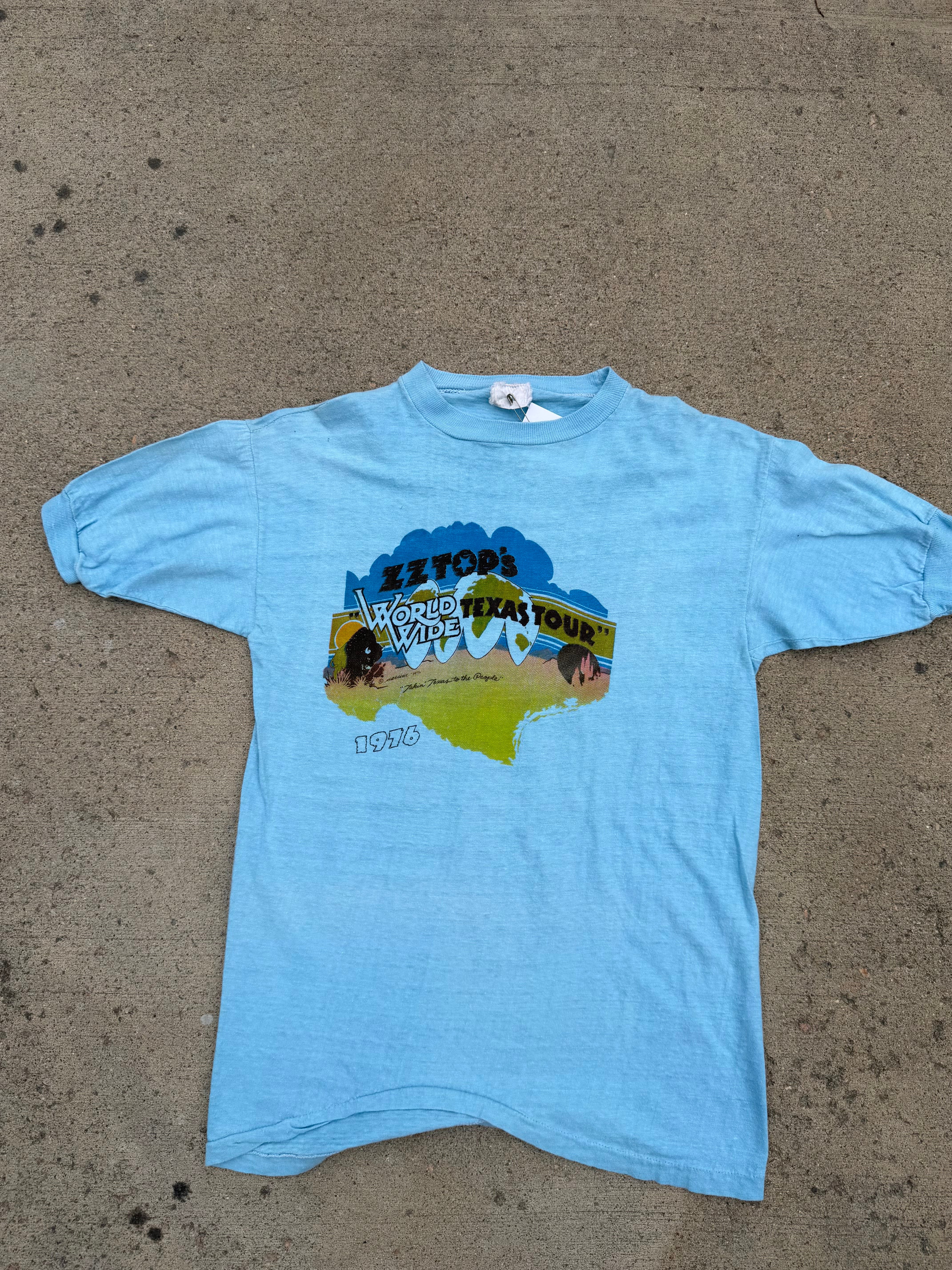 1976 ZZ Top's World Wide Texas Tour Tee – GoodKid