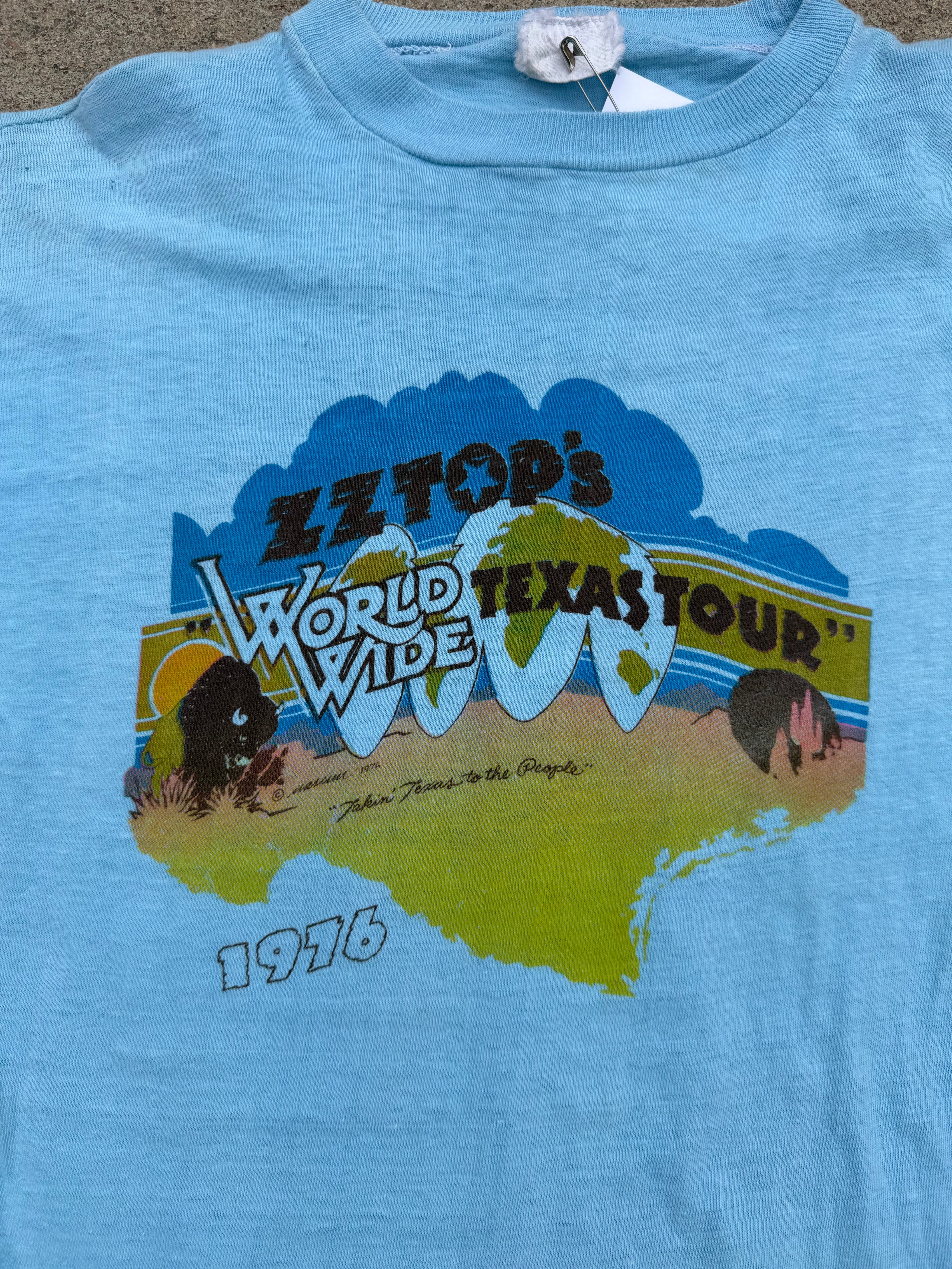 1976 ZZ Top's World Wide Texas Tour Tee – GoodKid