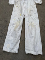Load image into Gallery viewer, Share Vintage 1950 - 1960's Frontier Airlines "Air Mail" White Jumpsuit Size M
