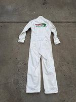 Load image into Gallery viewer, Share Vintage 1950 - 1960's Frontier Airlines "Air Mail" White Jumpsuit Size M
