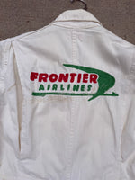 Load image into Gallery viewer, Share Vintage 1950 - 1960's Frontier Airlines "Air Mail" White Jumpsuit Size M
