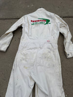 Load image into Gallery viewer, Share Vintage 1950 - 1960's Frontier Airlines "Air Mail" White Jumpsuit Size M
