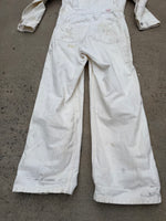 Load image into Gallery viewer, Share Vintage 1950 - 1960's Frontier Airlines "Air Mail" White Jumpsuit Size M
