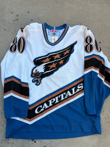 Maillot De Hockey Sur Glace Washington Capitals CCM Vintage - Blanc - Taille XL