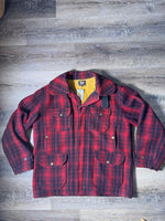 Load image into Gallery viewer, 1960's Woolrich Red Plaid Jacket Size XL
