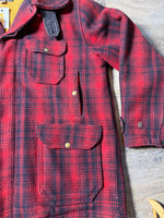 Load image into Gallery viewer, 1960's Woolrich Red Plaid Jacket Size XL
