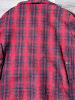 Load image into Gallery viewer, 1960's Woolrich Red Plaid Jacket Size XL
