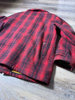 Load image into Gallery viewer, 1960's Woolrich Red Plaid Jacket Size XL
